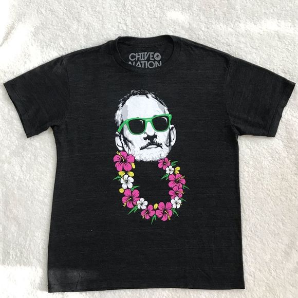 Chive Nation Bill Murray Black Graphic Short Sleeve Graphic Tee - Picture 2 of 5
